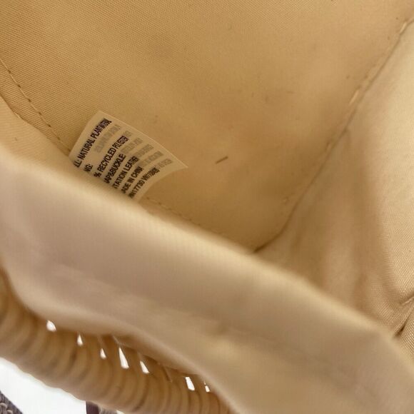 Universal Thread Target Rattan Woven Half Moon Crossbody Bag Faux Leather - Picture 4 of 10